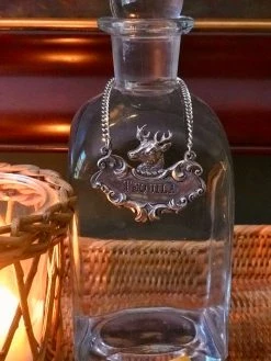 J. Earl And Sons Tequila Stag/ Elk Decanter Tag