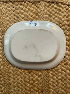 J. Earl & Sons Antique + Vintage Vintage Large Staffordshire Blue + White Tray