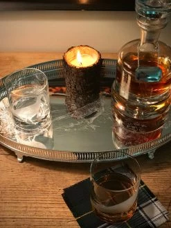 J. Earl & Sons Trays + Ice Buckets + Cutting Boards Pheasant Silver Footed Tray