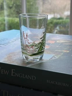 J. Earl & Sons Vintage Winter Woodland Toasting/ Shot Glasses - Set 8 Antique + Vintage