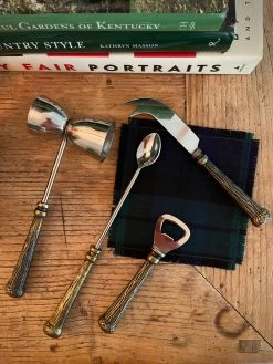 J. Earl & Sons Vintage Faux Antler Bar Tools - Set 4 Antique + Vintage