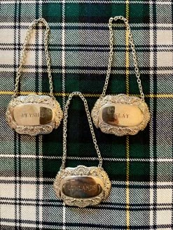 J. Earl & Sons Decanters + Tags Regions Of Scotch Decanter Tags - Set 3