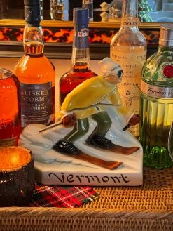 J. Earl & Sons Vintage Skier Decanter Antique + Vintage