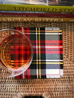 J. Earl & Sons Cocktail Napkins + Bar Towels + Coasters Signature Tartan Cocktail Napkins - Set 4