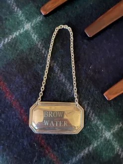J. Earl & Sons Decanters + Tags Brown Water Decanter Tag