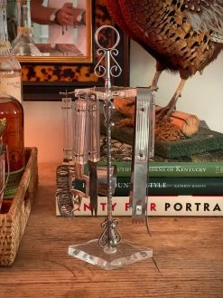 J. Earl & Sons Vintage MCM Lucite Bar Tool Set - Set 7