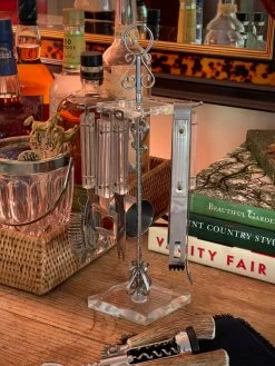 J. Earl & Sons Vintage MCM Lucite Bar Tool Set - Set 7