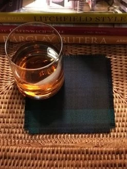 J. Earl & Sons Cocktail Napkins + Bar Towels + Coasters Signature Tartan Cocktail Napkins - Set 4