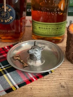 J. Earl & Sons Antique + Vintage Vintage Fox Head Pewter Tray