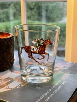 J. Earl & Sons Vintage Horse Racing DOF Glasses - Set 6 Antique + Vintage